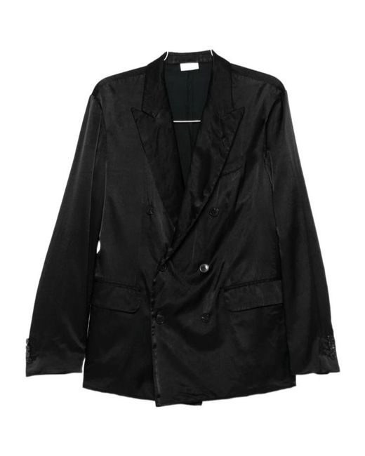 Dries Van Noten Black Long-Sleeved Suit Jacket for men