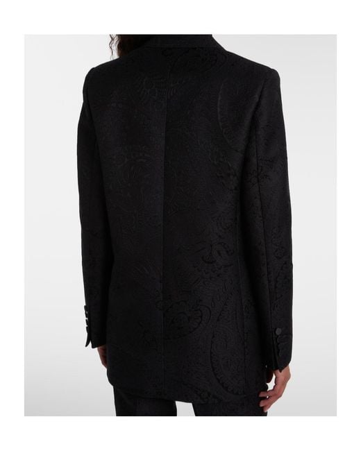 Etro Blue Double-Breasted Blazer