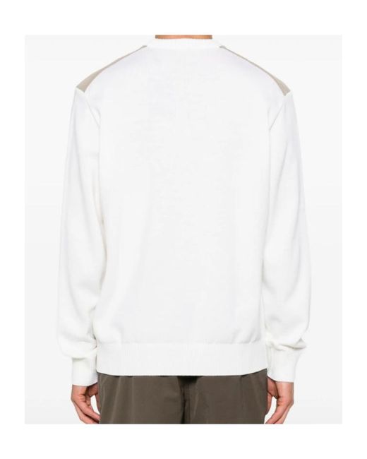 Paul & Shark Natural Contrast-Panel Crew-Neck Sweater for men