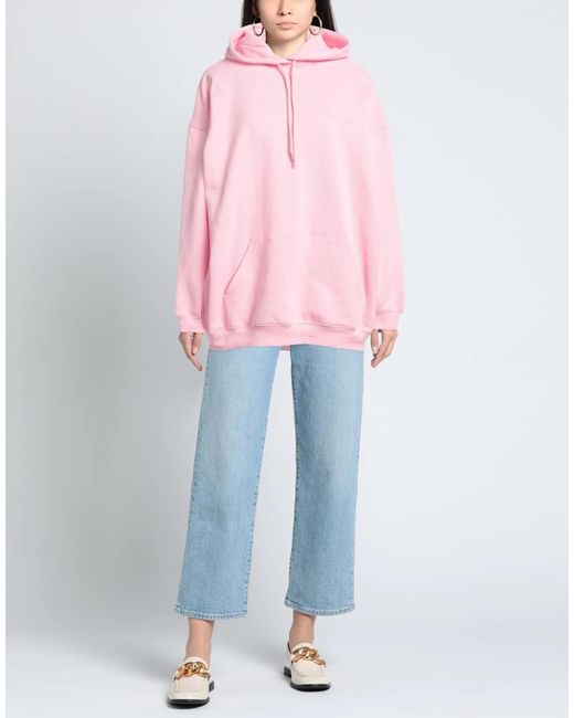 Balenciaga Pink Fashionable Hooded Sweatshirt