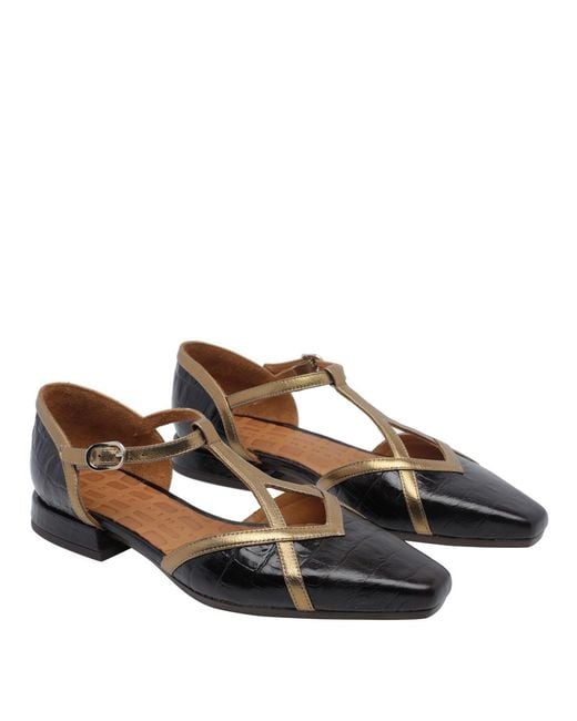 Chie Mihara Brown Square-Toe Flats