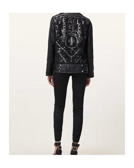 AllSaints Black Miller Slim Jeans