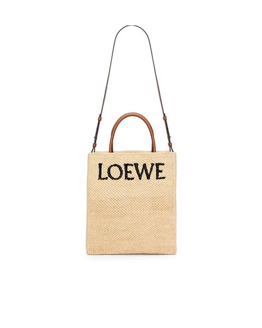 Loewe Natural Logo Embroidered Tote Bag