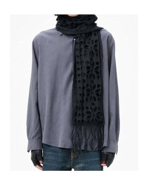 Our Legacy Black Tore Scarf for men