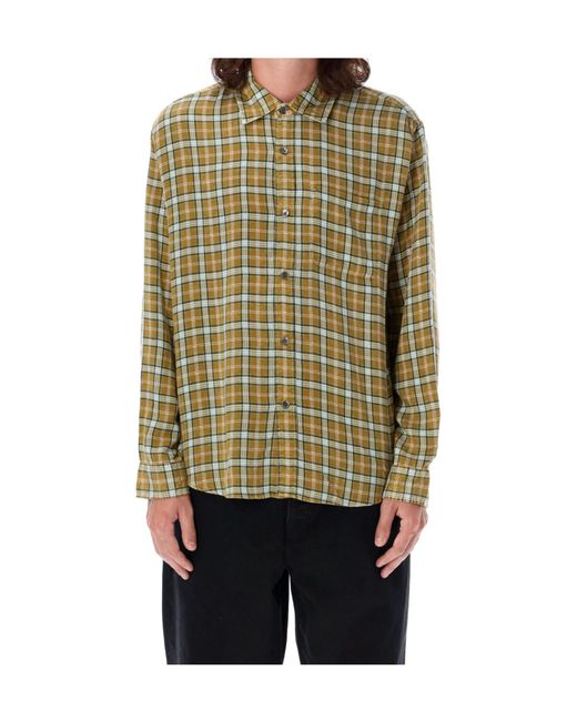 Stussy Green Checkered Shirt for men