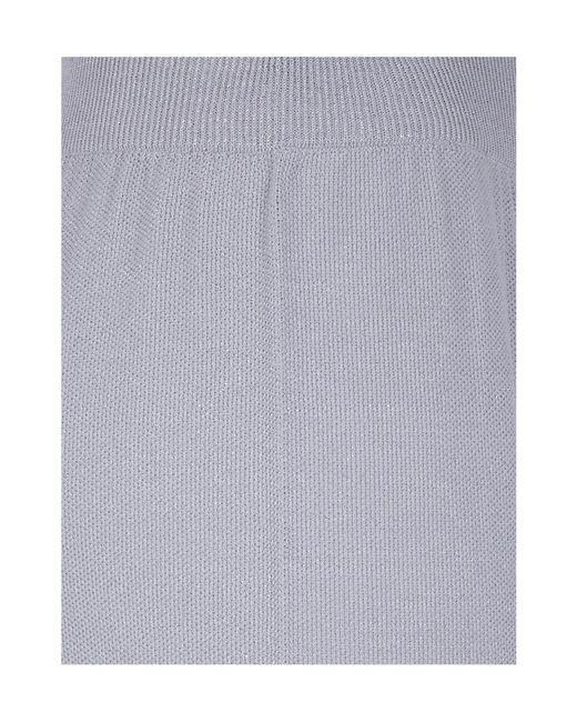 Fabiana Filippi Gray Elastic Waist Casual Pants