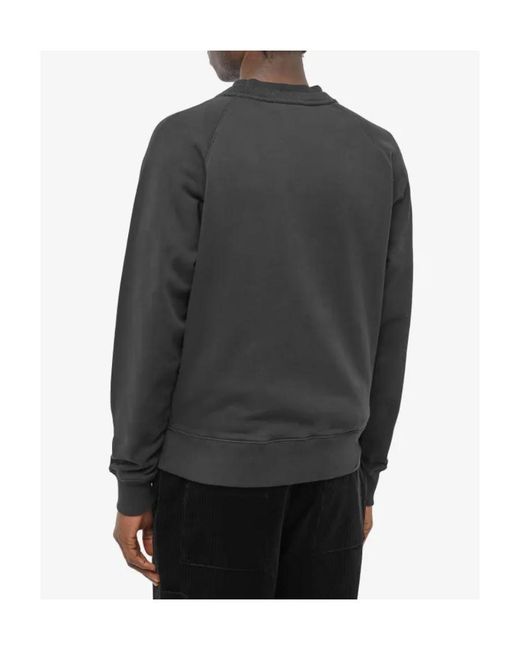 Maison Kitsuné Gray Logo-Patch Cotton Sweatshirt for men