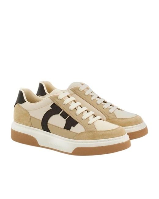 Ferragamo Natural Cassina Sneakers for men
