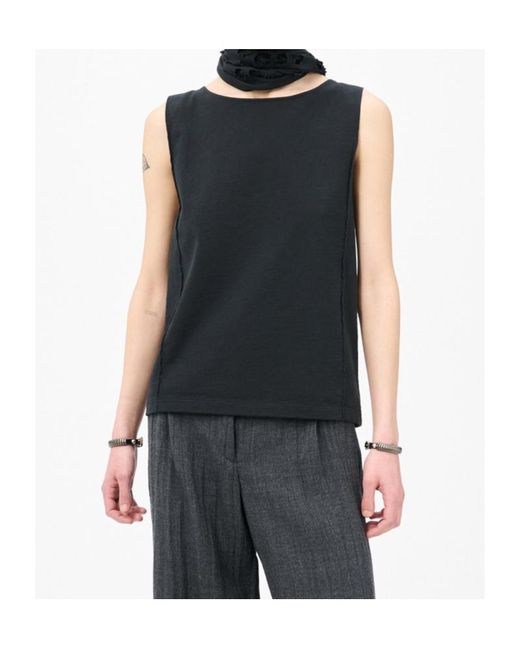 Our Legacy Black Fairisle Sleeveless Cut-Out Top