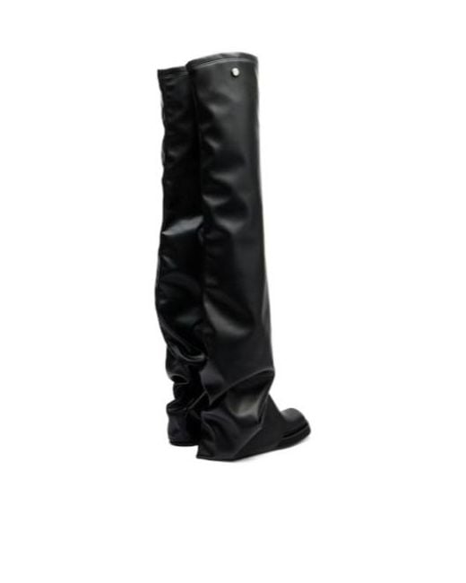 The Attico Black Versatile Casual Knee-High Boots