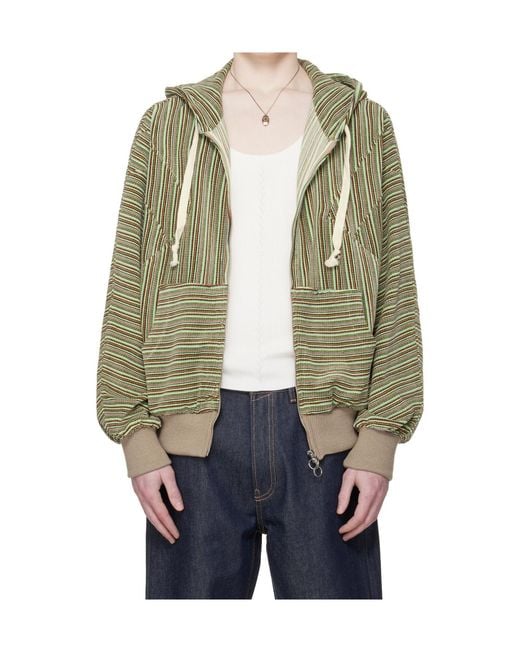 Edward Cuming Multicolor Striped Hoodie for men