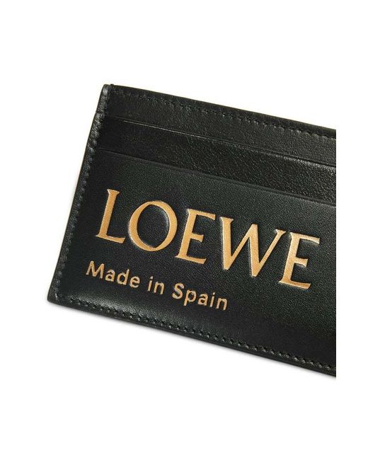 Loewe Black Logo Embossed Card Holder