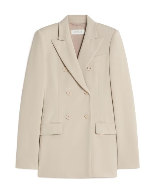 Sportmax Natural Scuba Jersey Blazer
