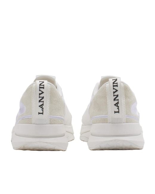 Lanvin White L-I Mesh Sneakers for men