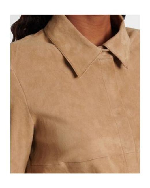 Stouls Natural Geraldine Suede Shirt Dress