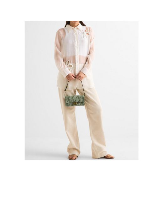 Fendi Metallic Minimalist Fashion Chain Bag