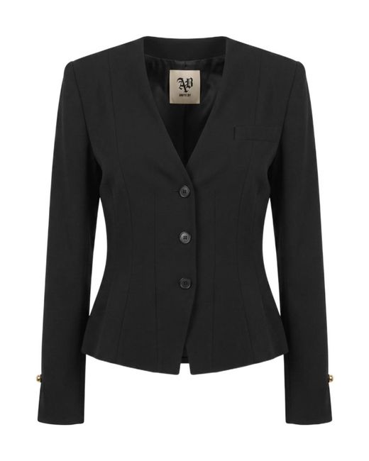 Aniye By Black Long-Sleeve V-Neck Jacket