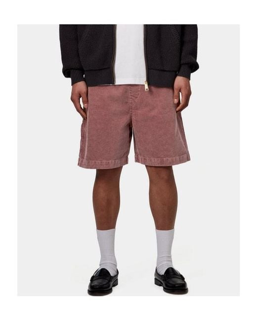 Carhartt Red Logo-Patch Shorts for men