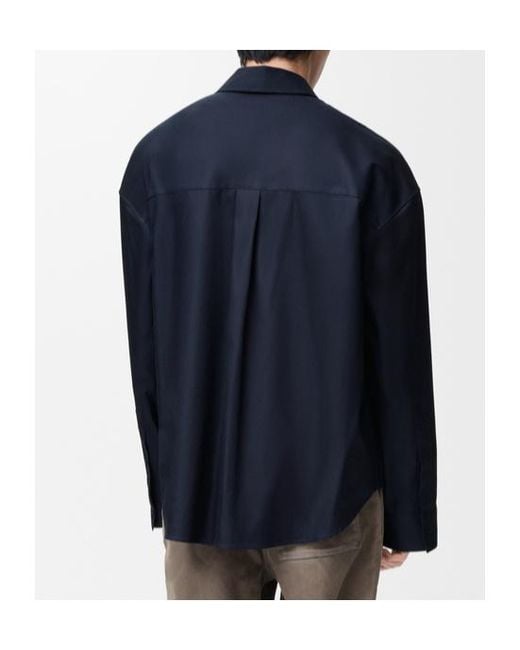 Loewe Blue Button-Up Regular Fit Shirt for men