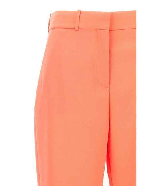 Balmain Orange Split-Hem High Waist Trousers