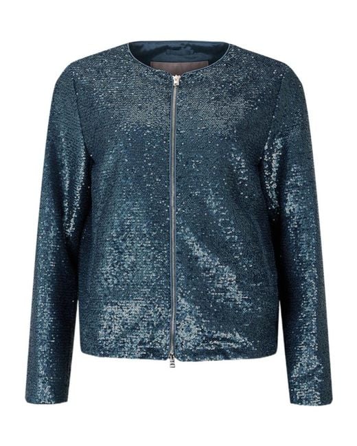 Herno Blue Long-Sleeved Casual Jacket