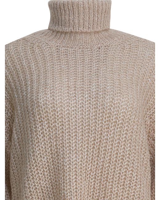 Herno Brown Roll Neck Knitted Jumper