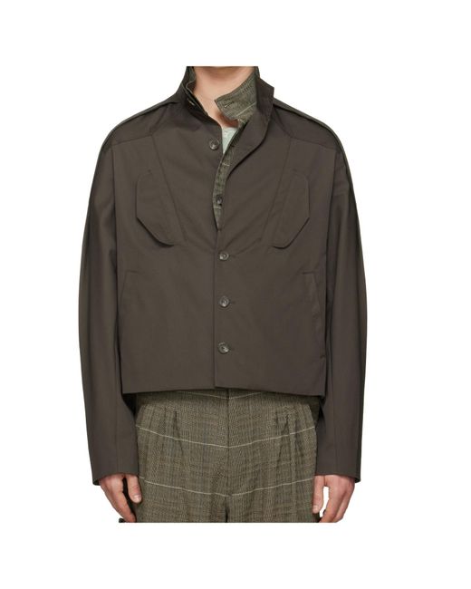 Kiko Kostadinov Brown Egreta Jacket for men