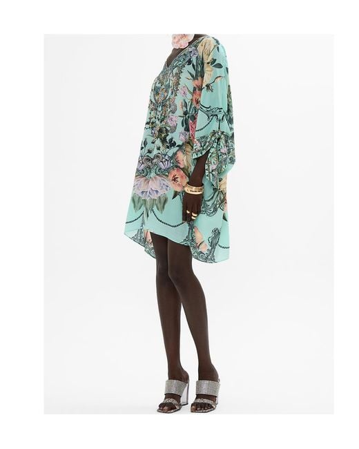Camilla Blue Floral Print Dress
