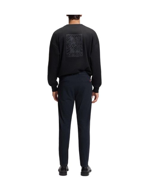 Boss Blue Casual Straightleg Pants for men
