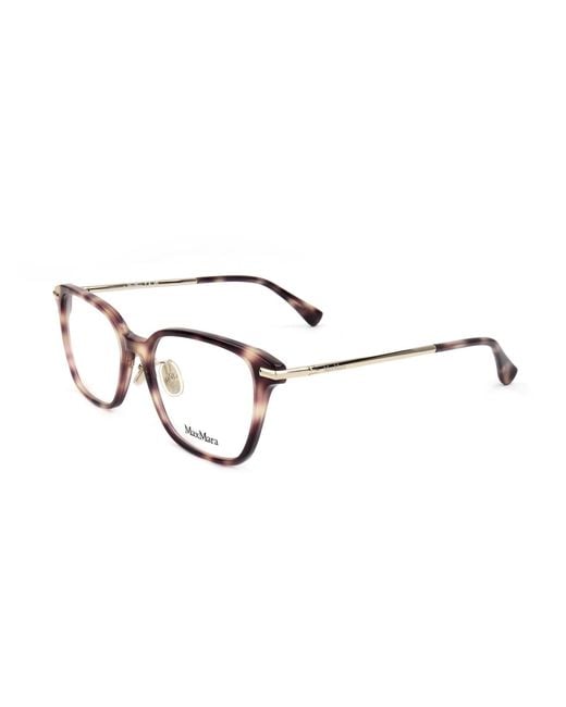 Max Mara White Square Frame Glasses