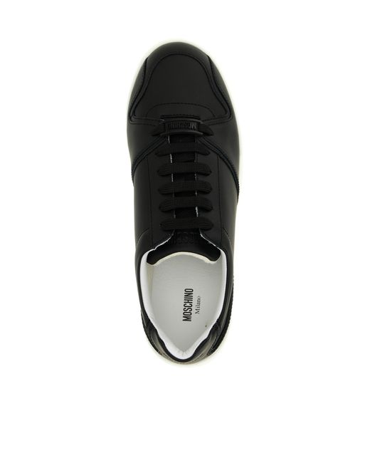 Moschino Black Kevin Low-Top Sneakers for men