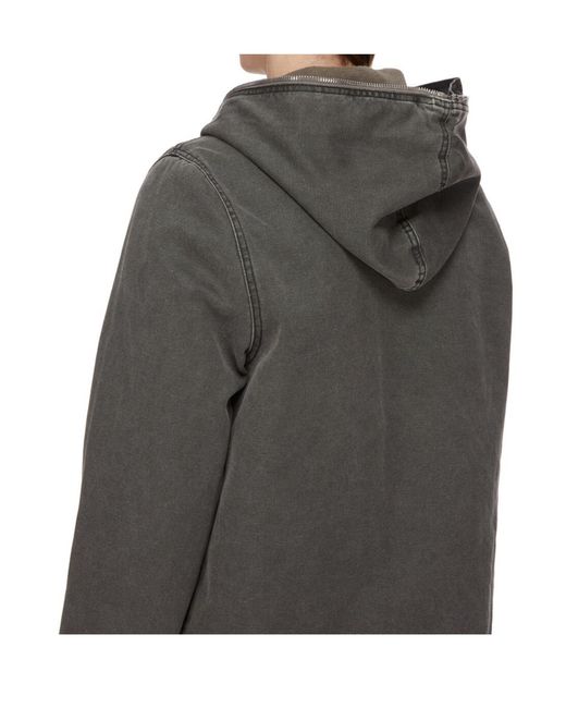 Rick Owens Gray Gimp Zipfront Jacket for men