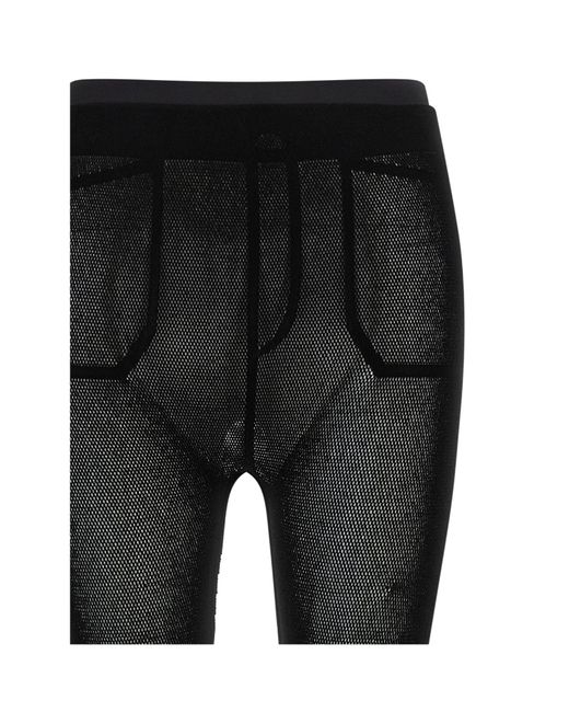 Issey Miyake Black Seen Unseen Mesh Pants
