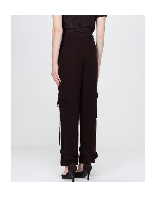 Liu Jo Purple Flared Cargo Pants