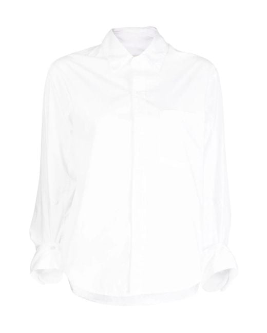 Citizens of Humanity White Button-Up Long-Sleeved Shirt