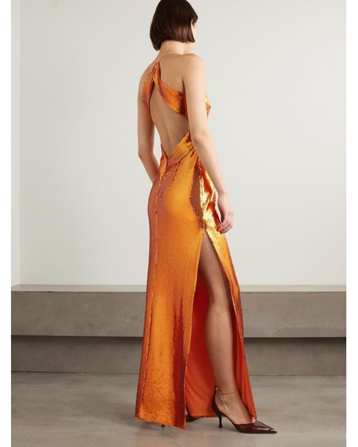 Galvan Orange Sling Dress