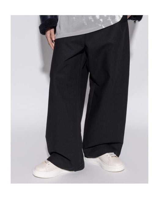 McQueen White Oversized Lace-Up Sneakers for men