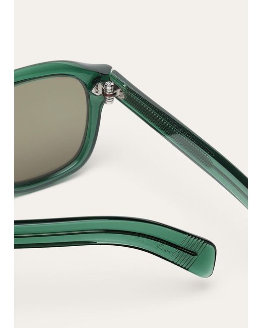 Loro Piana Green Roadster Sunglasses for men