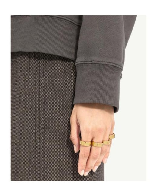 MM6 by Maison Margiela Metallic Stacked Numeric Rings