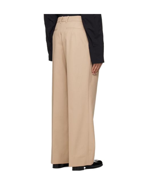 Wooyoungmi Natural Logo Detail Track Pants