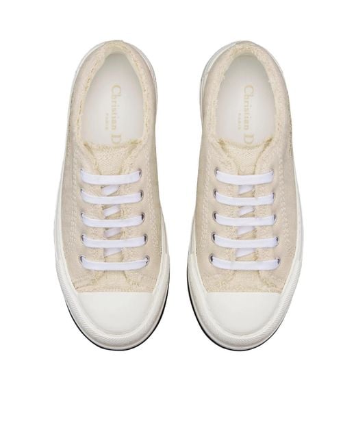 Dior White Walk'N' Platform Sneaker