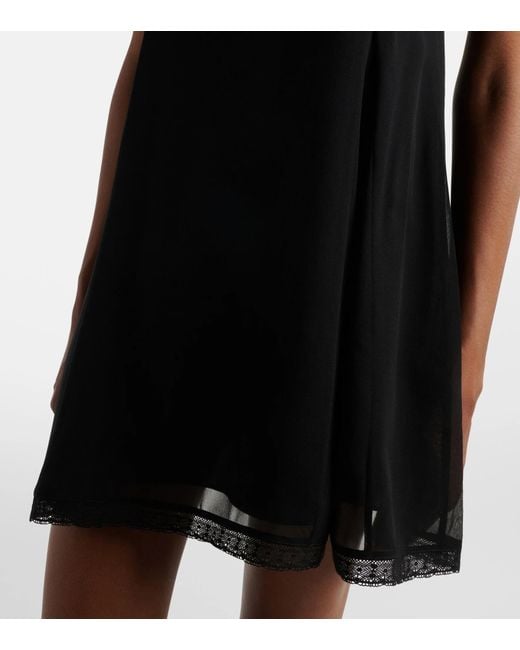 Posse Black Lace-Trimmed Dress