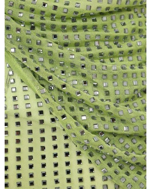 Christopher Esber Green Cirrus Cutaway One-Shoulder Dress