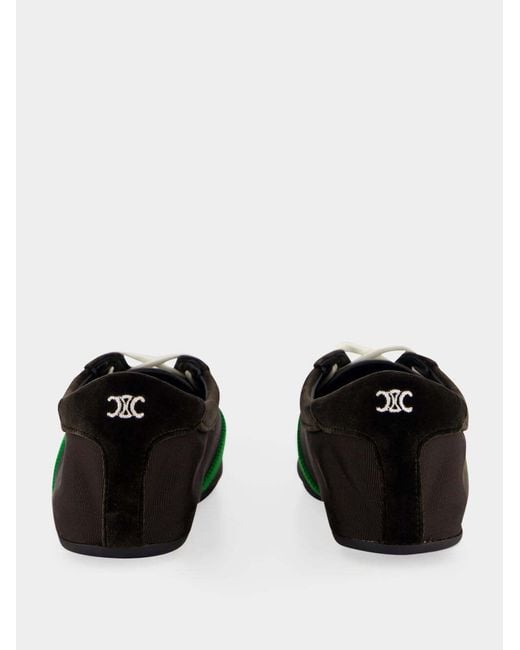 Céline Green Lace-Up Sneakers for men