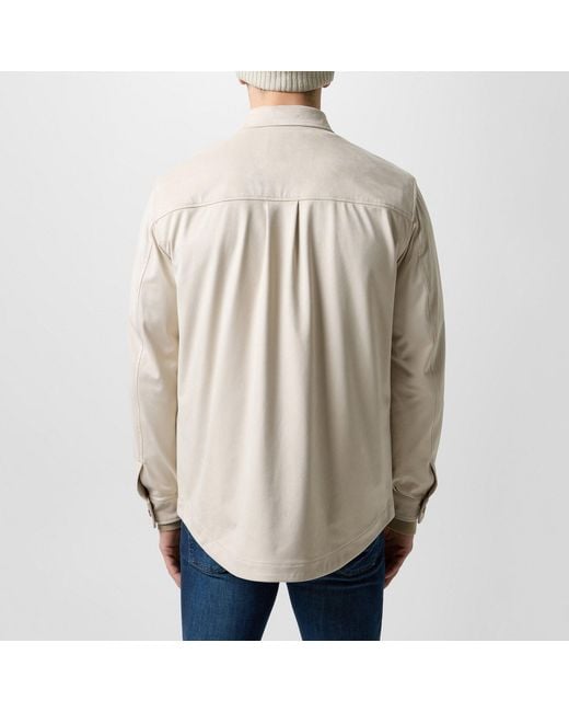 Boss Natural Off- Workwear Shirt-Style Casual Jacket for men