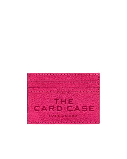 Marc Jacobs Pink Logo Embossed Cardholder