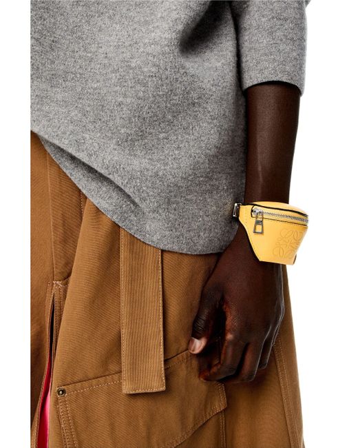 Loewe Yellow Logo Details Handbag Change Wallet for men