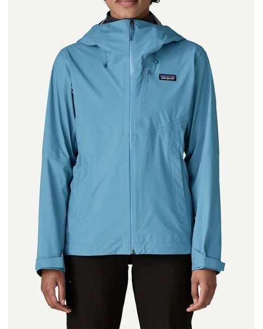 Patagonia Blue Granite Crest Rain Hooded Jacket