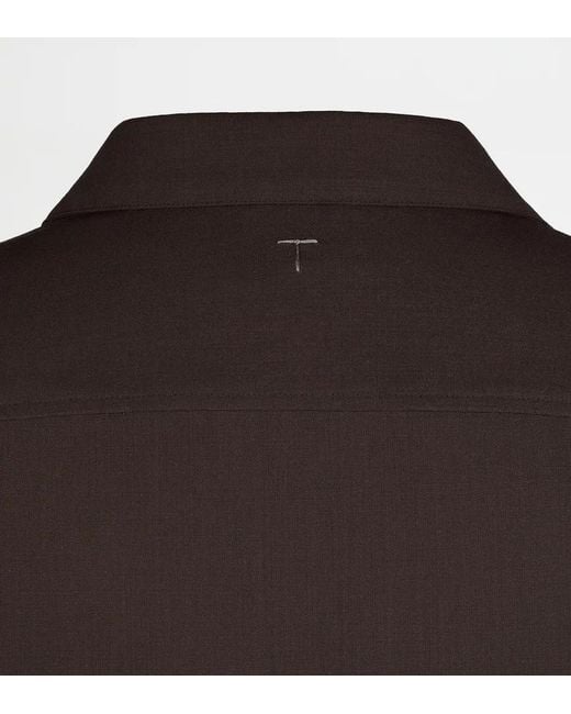 Tod's Brown Front-Pocket Tailored Shirt for men