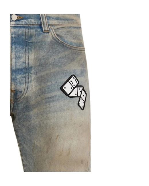 Amiri Blue Belt Loop Jeans for men
